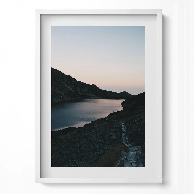 Tablou rama modern Lacul și Munții Tatra