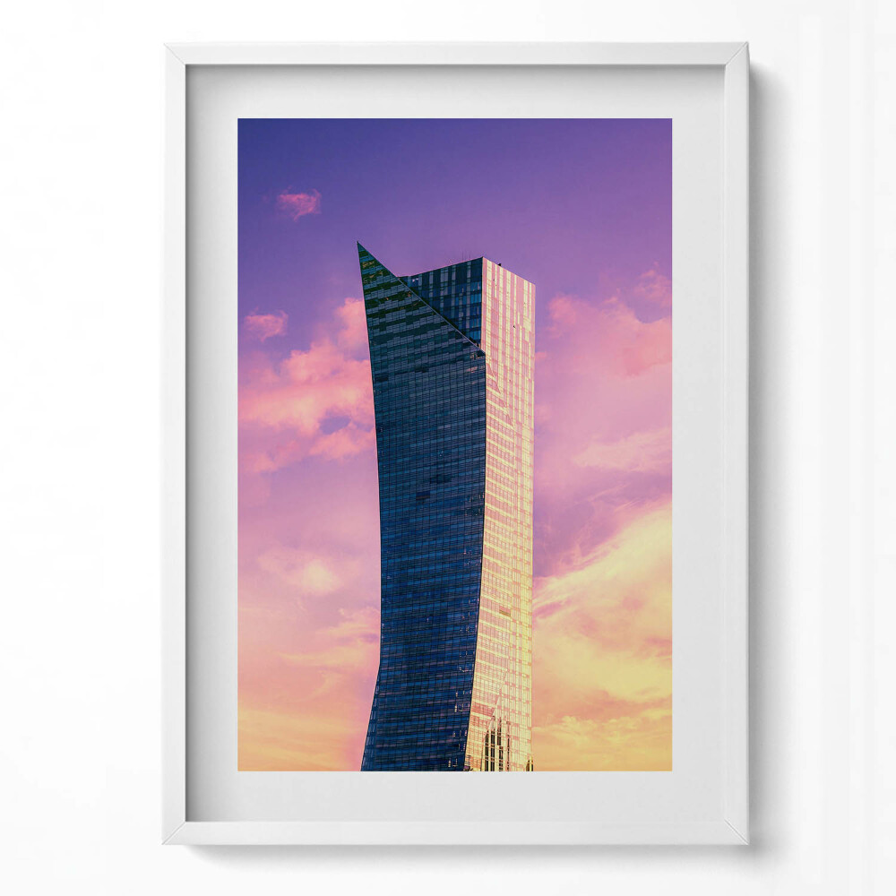 Tablou rama modern Zgârie-nori în Varșovia