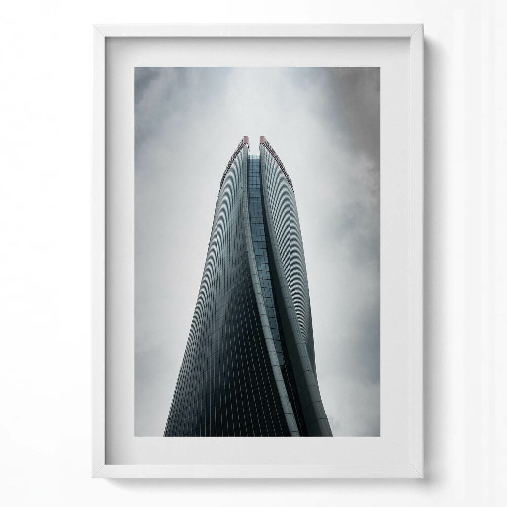 Tablou living cu rama modern Zgârie-nori în Milano