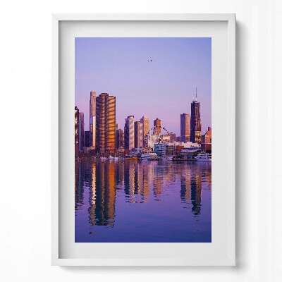 Tablou living cu rama modern Vedere a zgârie-norilor din SUA
