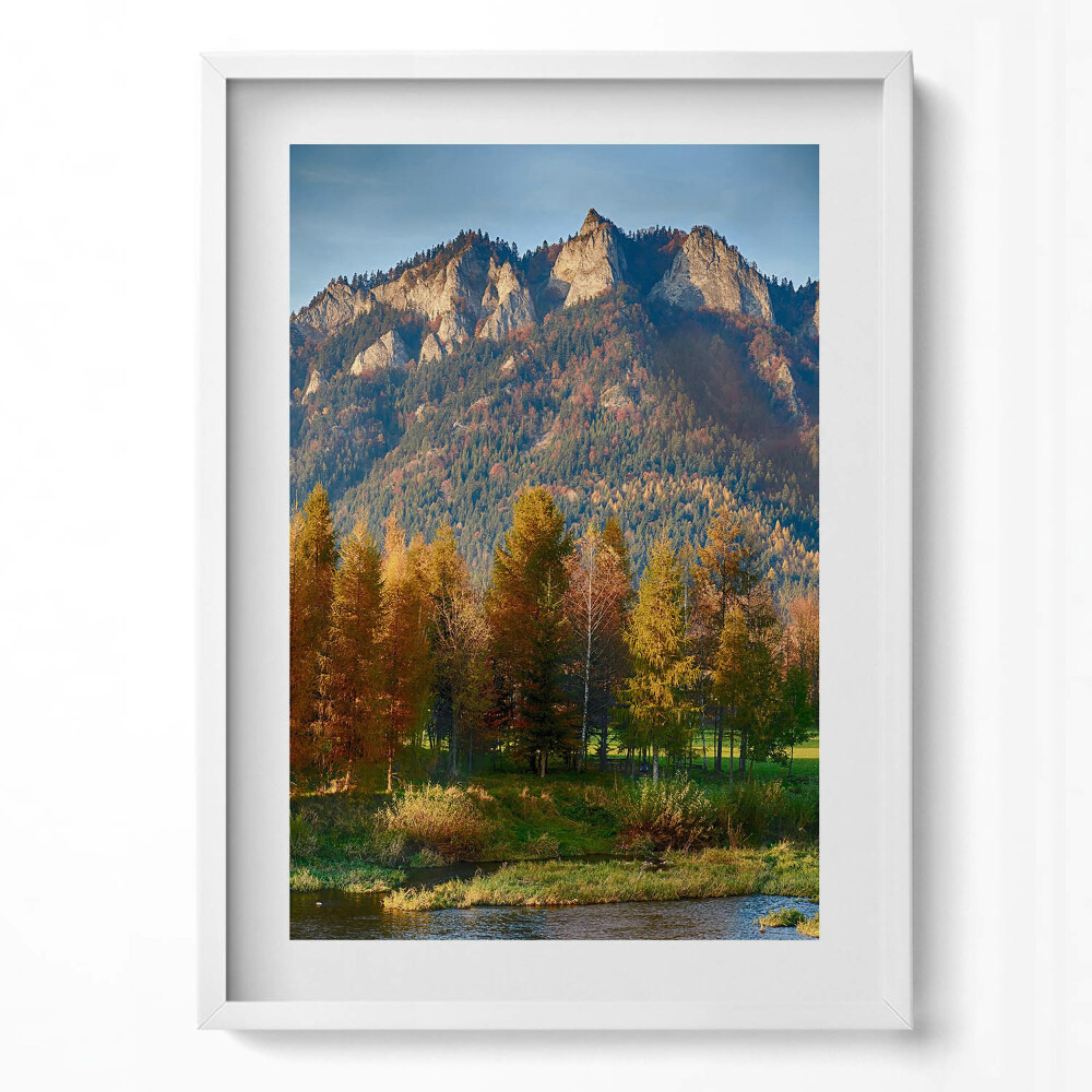 Tablou living cu rama modern Vârful munților Trei Coroane