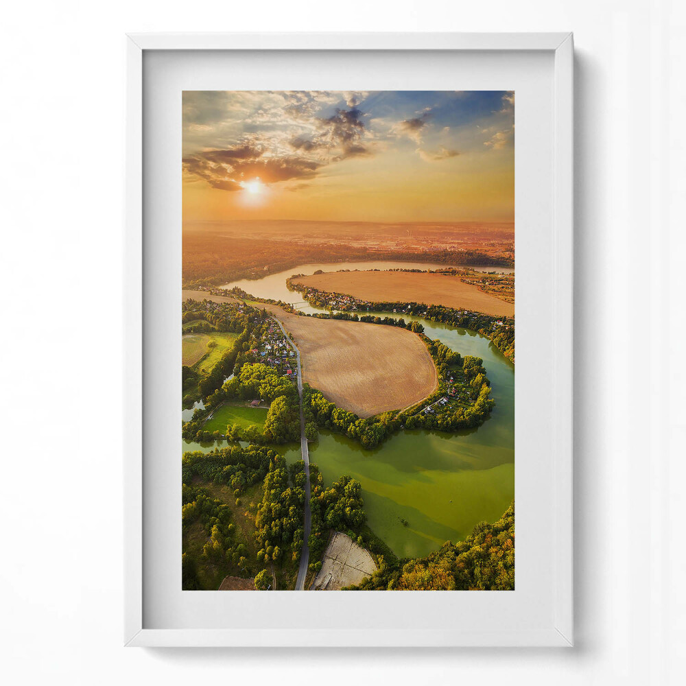 Tablou living cu rama modern Valea Cehiei Pilsen Litice