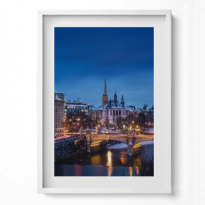 Tablou rama modern Panorama Pilsen Republica Cehă