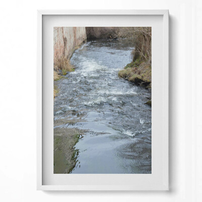 Tablou living cu rama modern Râul Morava