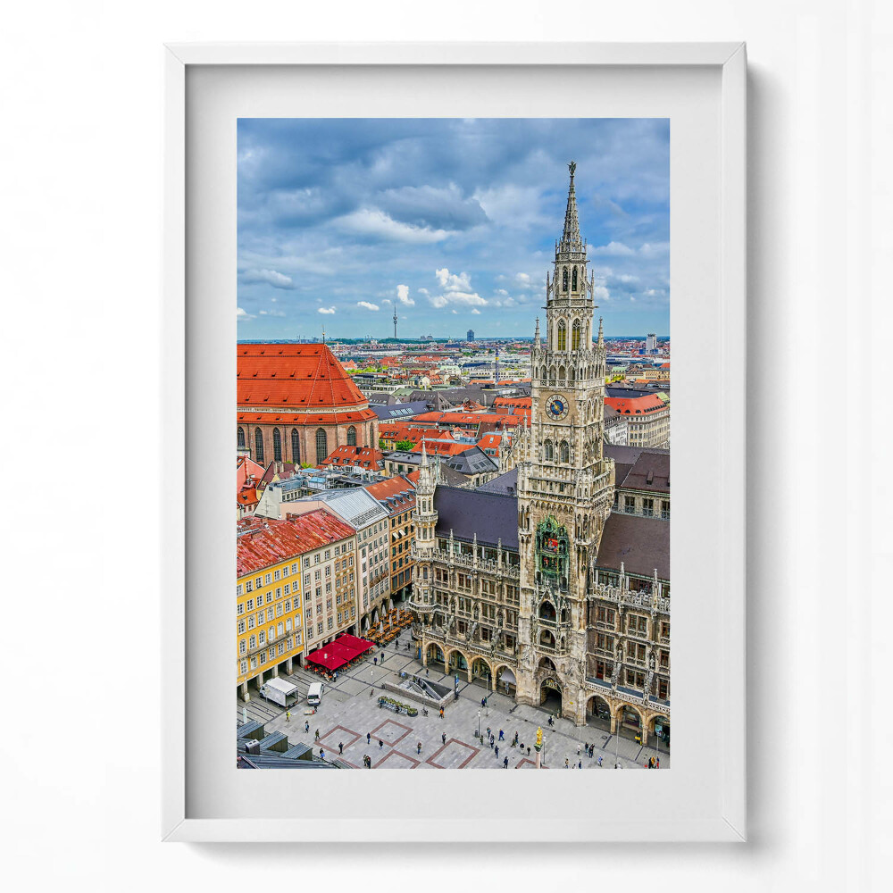 Tablou rama modern Primăria Marienplatz din München