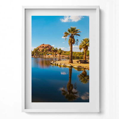 Tablou rama modern Peisajul parcului Papago