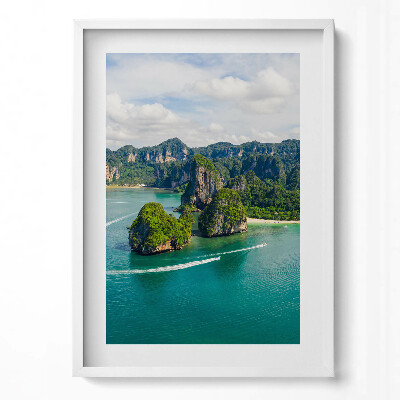Tablou rama modern Insulă în Thailanda