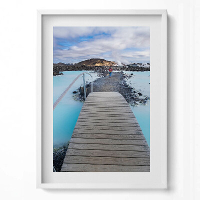 Tablou living cu rama modern Atracție în Islanda