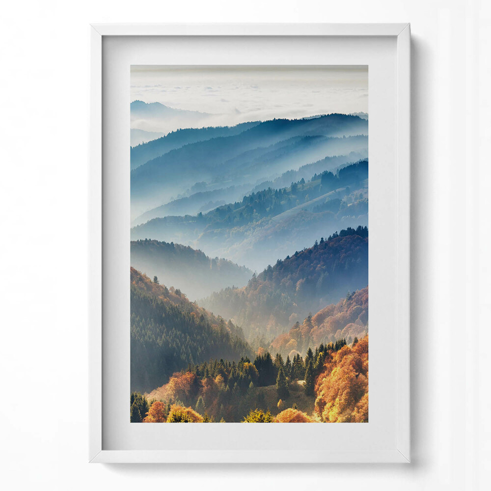 Tablou living cu rama modern Peisaj montan