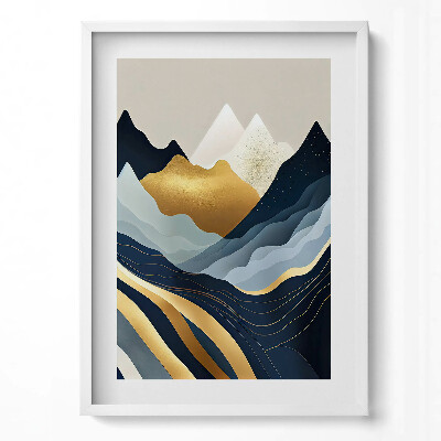 Tablou rama modern Munți abstracti