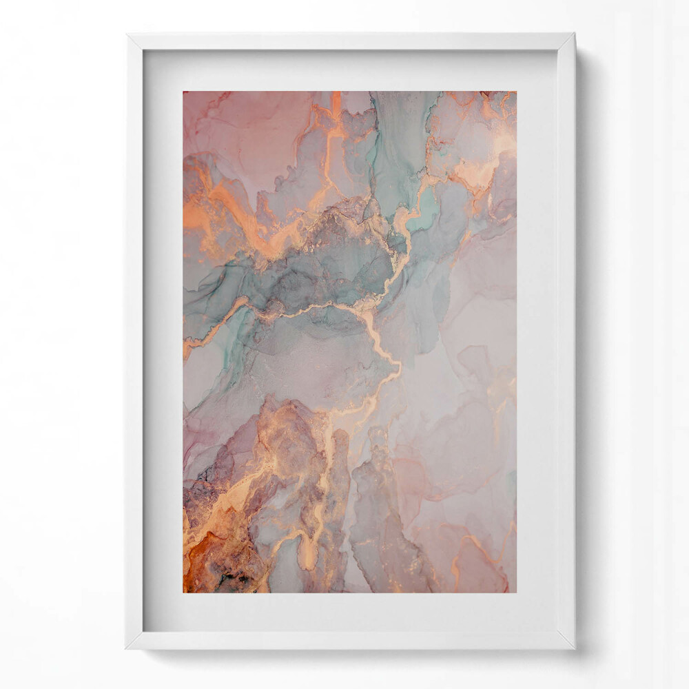 Tablou living cu rama modern Texturi de marmură