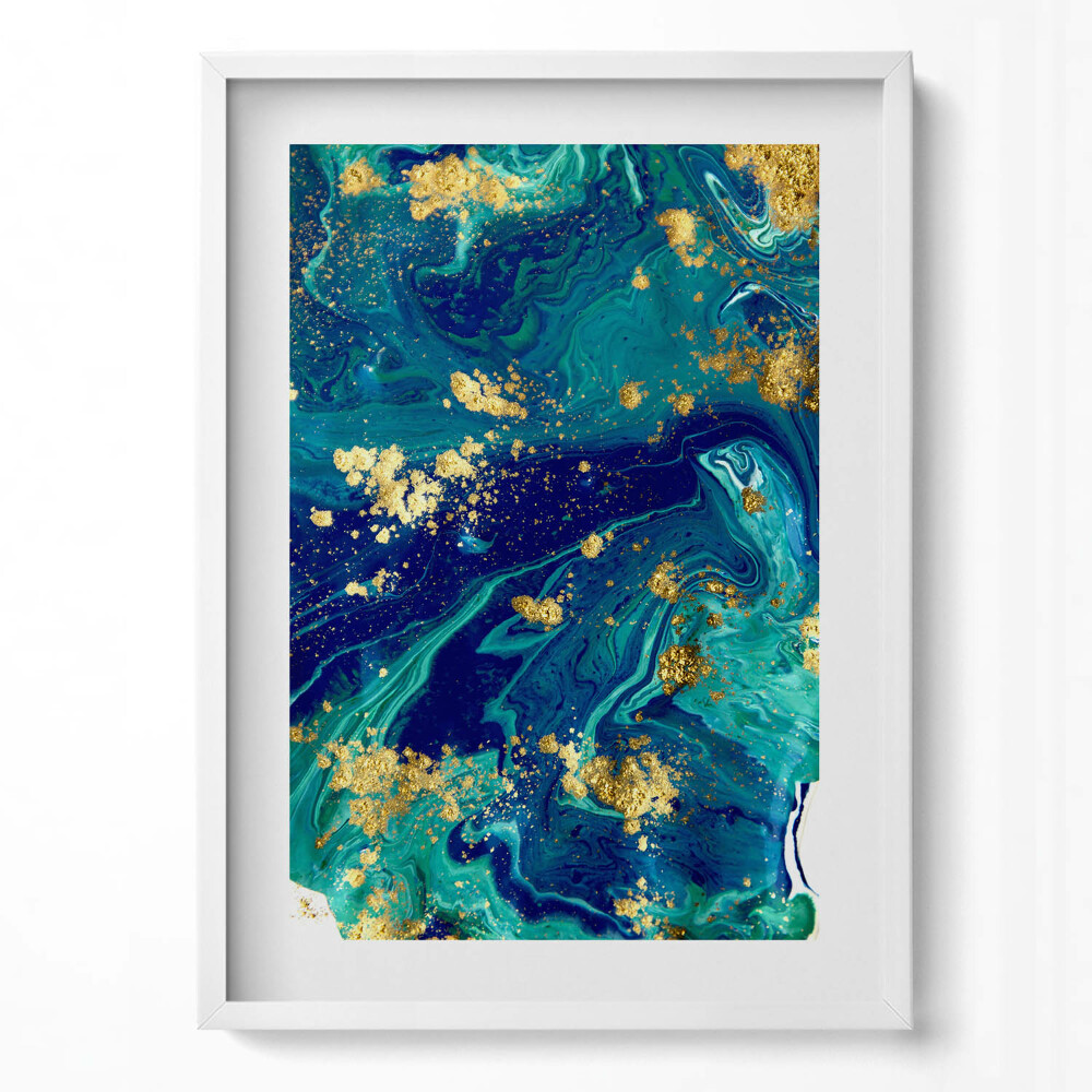 Tablou rama modern Abstracție cu aur