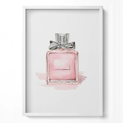 Tablou rama modern Parfum roz cu fundă