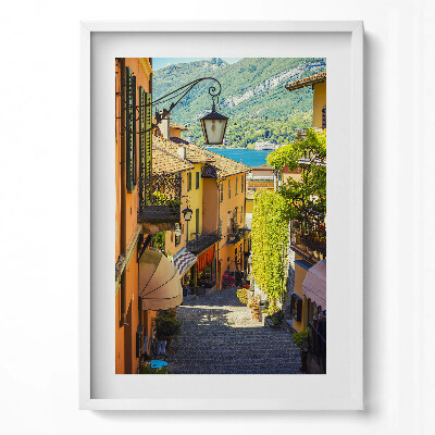 Tablou rama modern Stradă pitorească a unui oraș italian