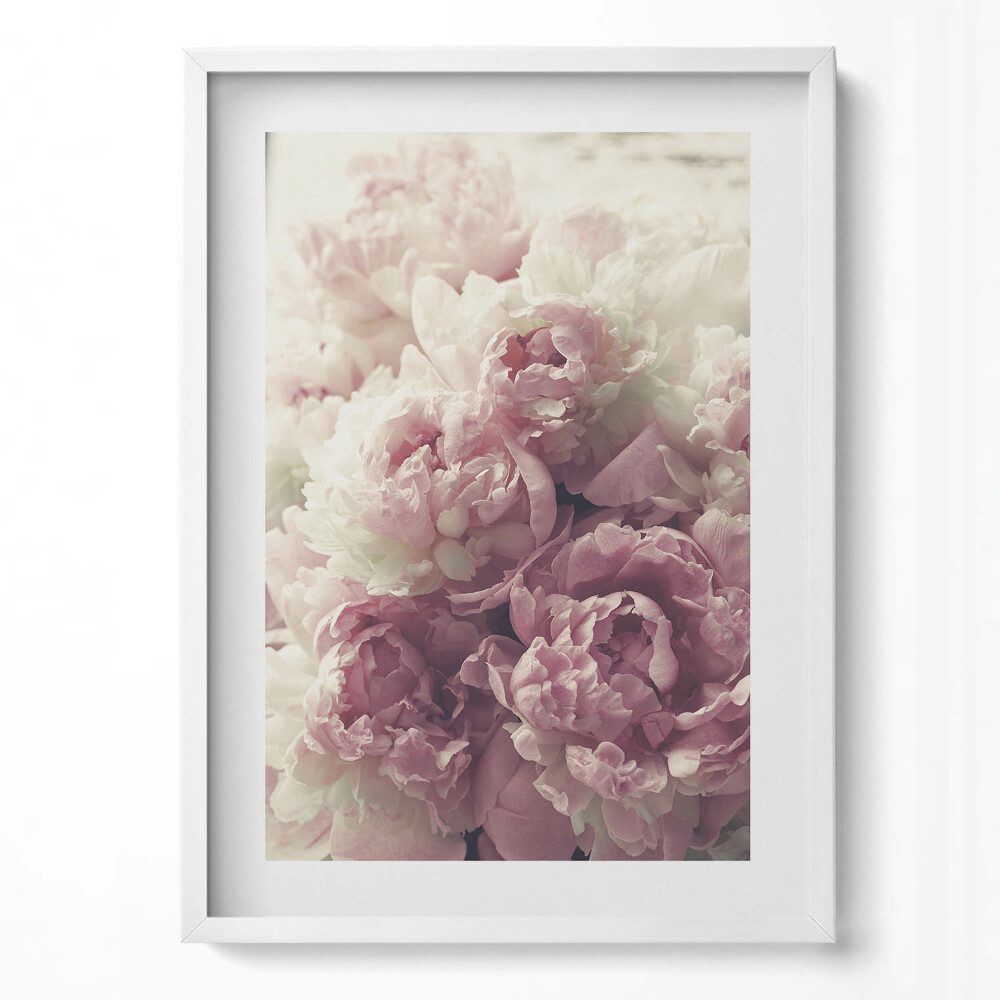 Tablou rama modern Flori subtile de bujori