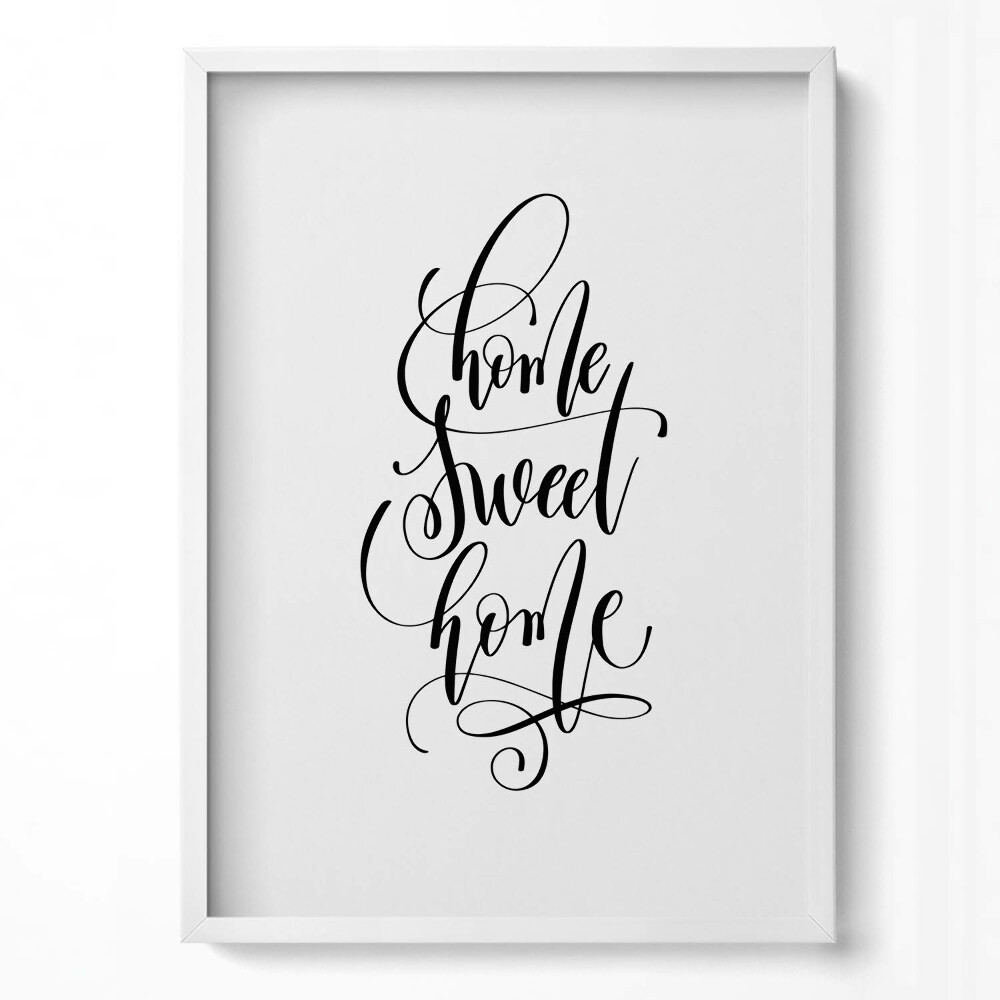 Tablou rama modern Inscripție decorativă pentru apartament «Acasă, dulce casă»»