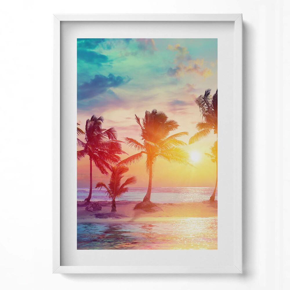 Tablou rama modern Palmieri din Miami la răsărit