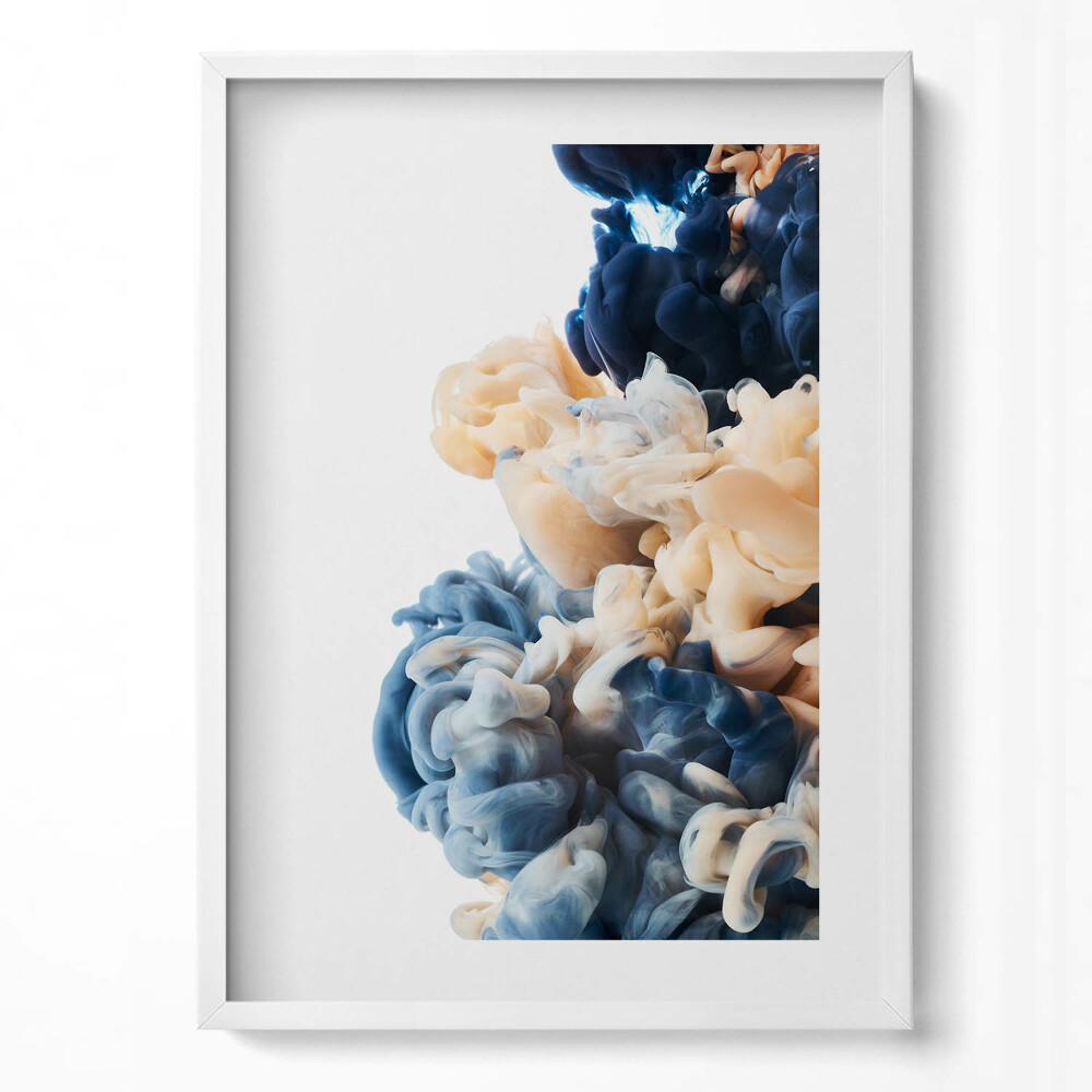 Tablou rama modern Fum gros și colorat