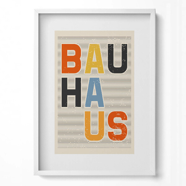 Tablou rama modern Litere colorate moderniste «bauhaus»