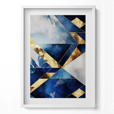 Tablou rama modern Compoziție geometrică cu aur