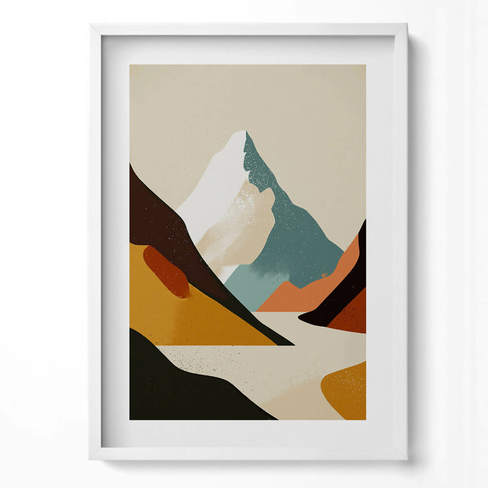 Tablou living cu rama modern Ilustrație a pietrelor colorate