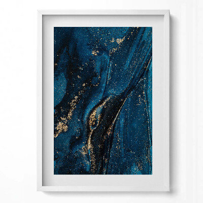 Tablou rama modern Abstracție lichidă cu particule de aur