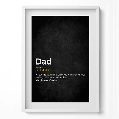 Tablou rama modern Definiția creativă a tatălui