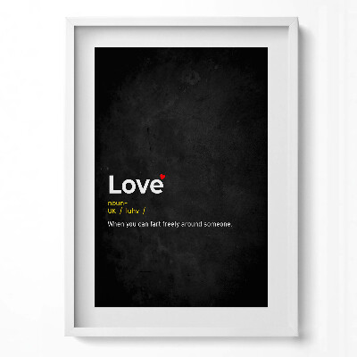 Tablou rama modern Definiția creativă a iubirii