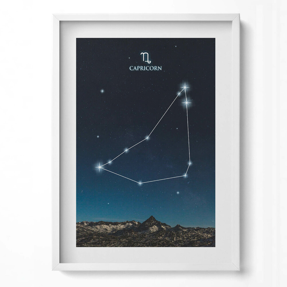 Tablou rama modern Constelația zodiacală Capricorn