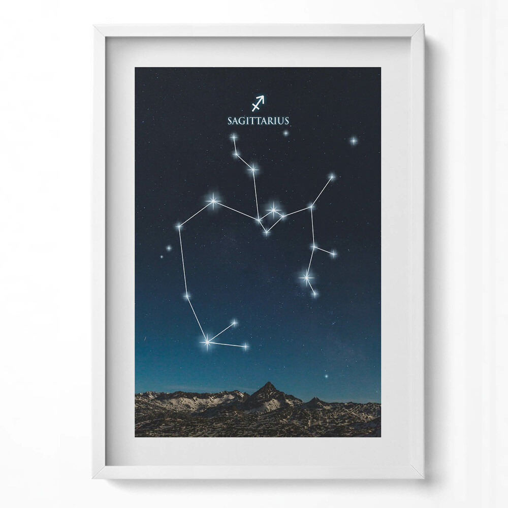 Tablou rama modern Constelația zodiacală Săgetător