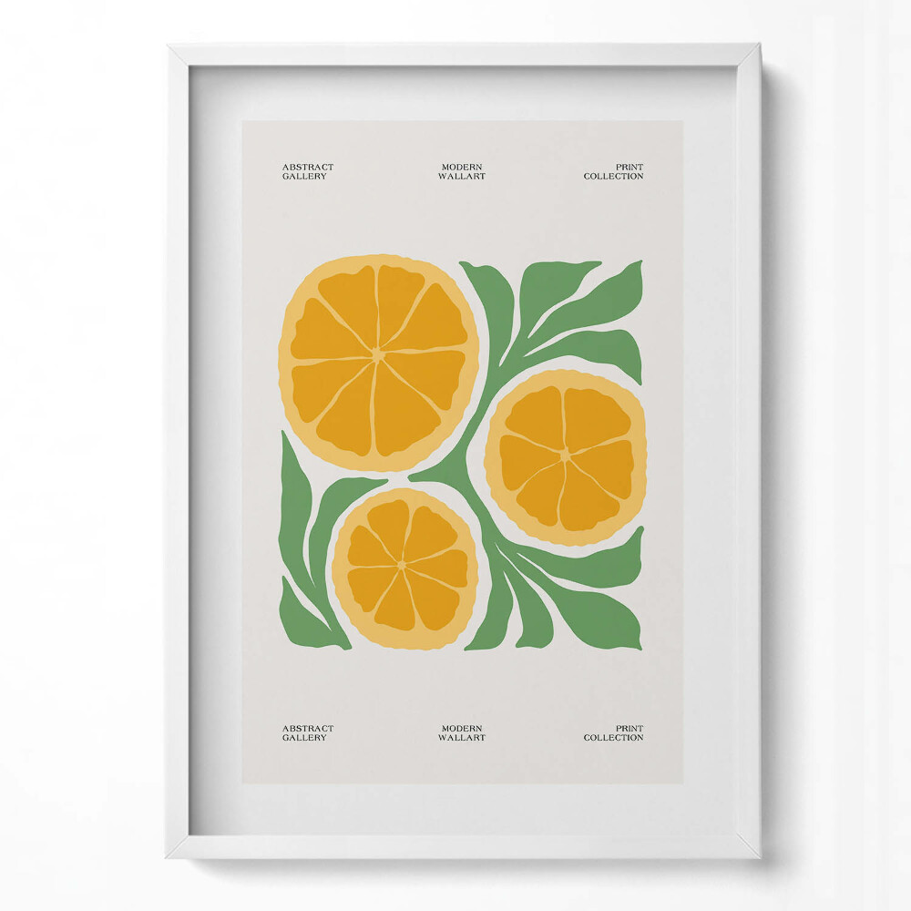 Tablou living cu rama modern Ilustrație a plantelor și florilor