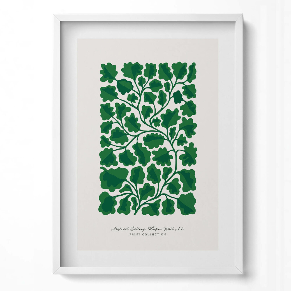 Tablou living cu rama modern Ilustrație a plantelor și florilor