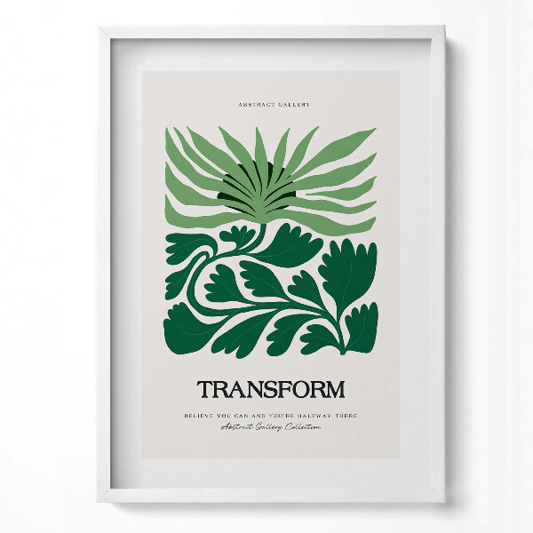 Tablou rama modern Ilustrație a plantelor și florilor