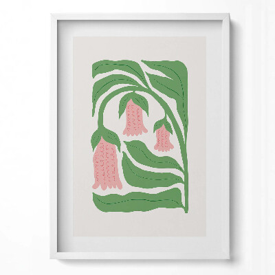 Tablou rama modern Ilustrație a plantelor și florilor