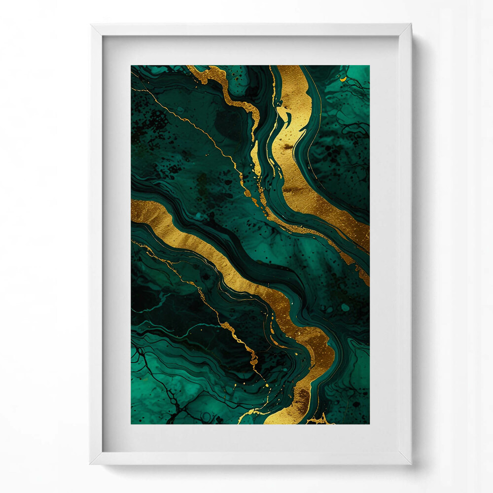 Tablou living cu rama modern Textură glamour cu aur