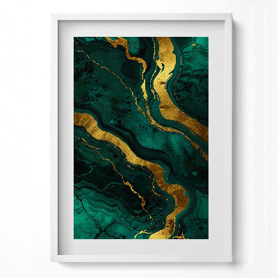 Tablou living cu rama modern Textură glamour cu aur