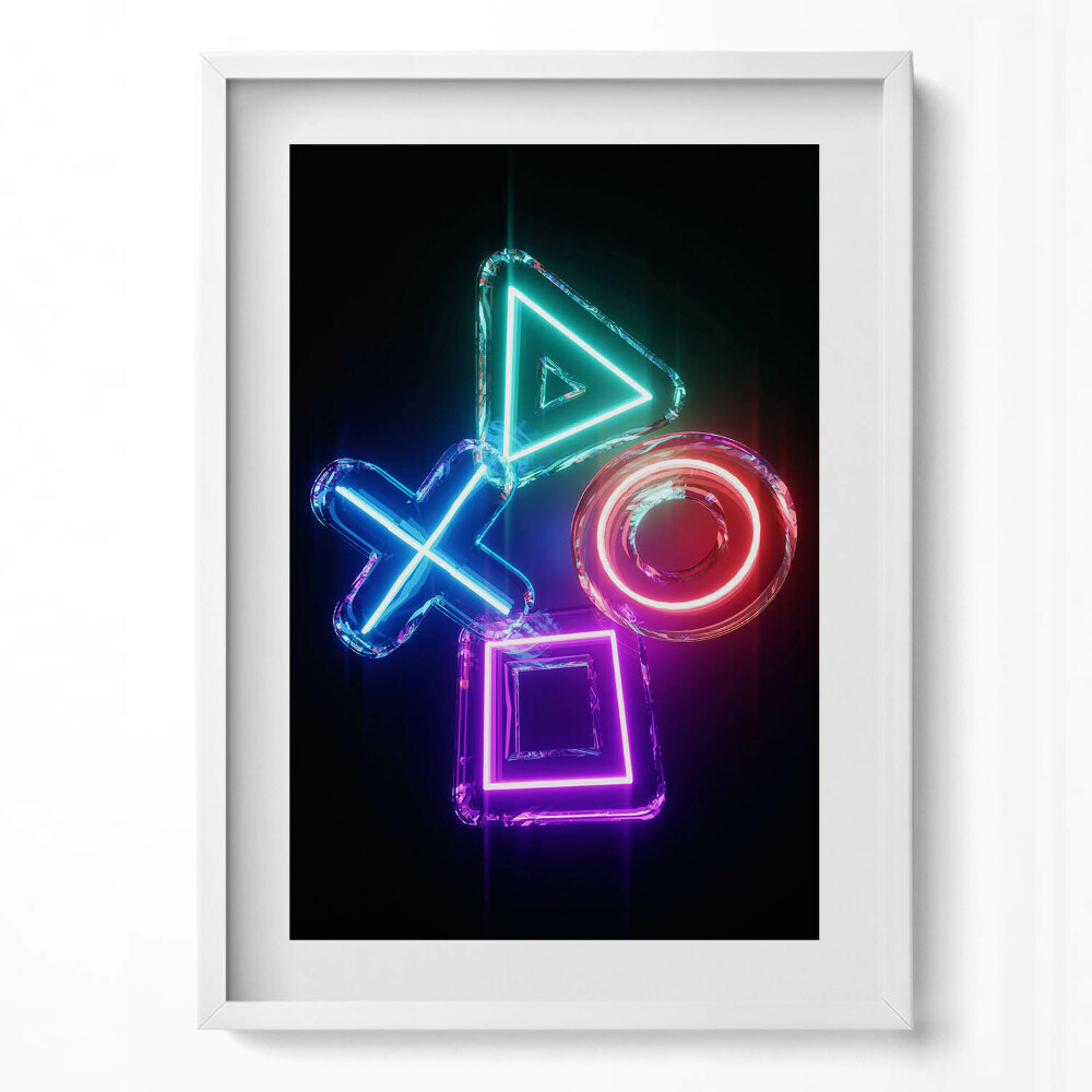 Tablou rama modern Simboluri ale jucătorilor - simboluri pe consola