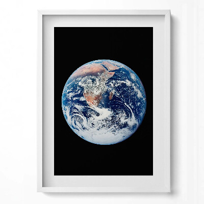 Tablou living cu rama modern Pământul văzut din spațiu