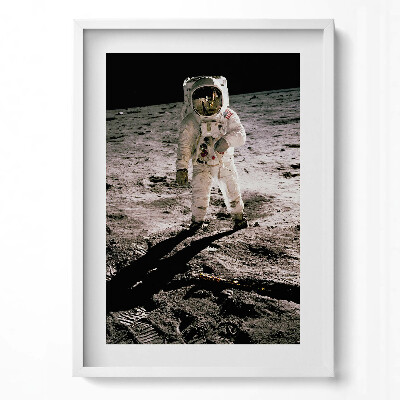 Tablou rama modern Primul om pe Lună - Fotografie NASA