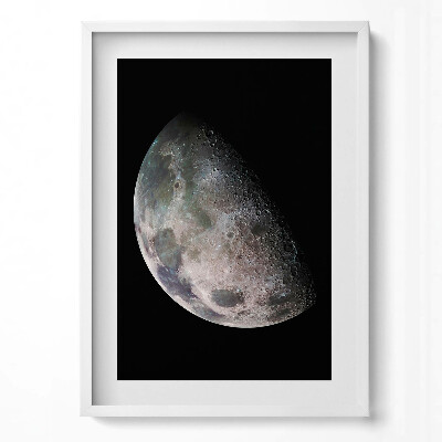 Tablou living cu rama modern Luna pe cerul negru