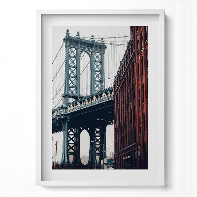 Tablou living cu rama modern Arhitectura orașului podului