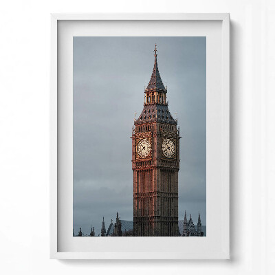 Tablou living cu rama modern Big Ben seara Londra