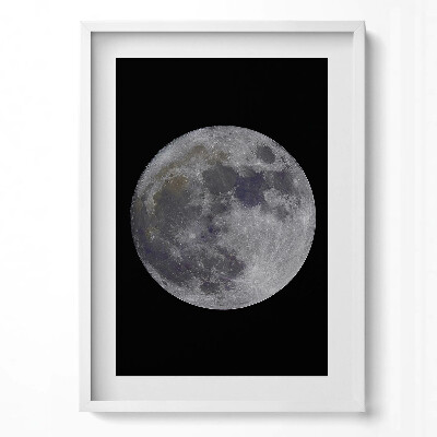 Tablou living cu rama modern Lună plină pe cerul negru