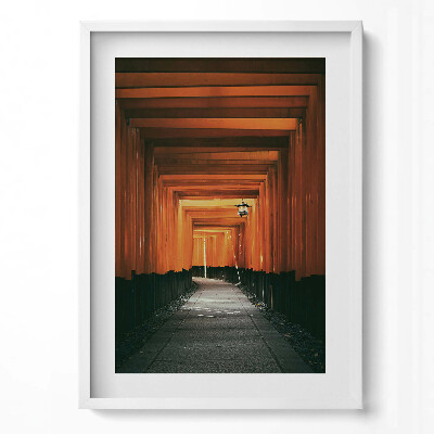 Tablou rama modern Calea tradițională prin poarta torii