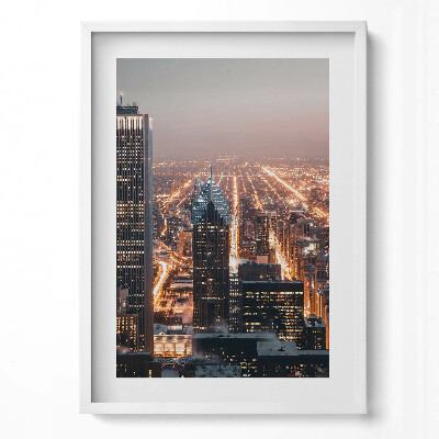 Tablou rama modern Orașul de seară
