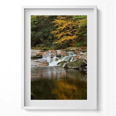 Tablou rama modern Peisaj verde al unui pârâu de pădure