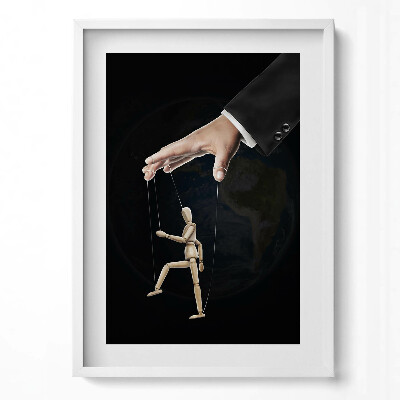 Tablou rama modern Mâna care controlează marioneta