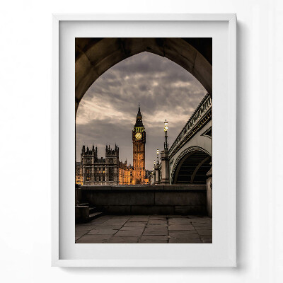 Tablou rama modern Vedere a Big Ben-ului din Londra