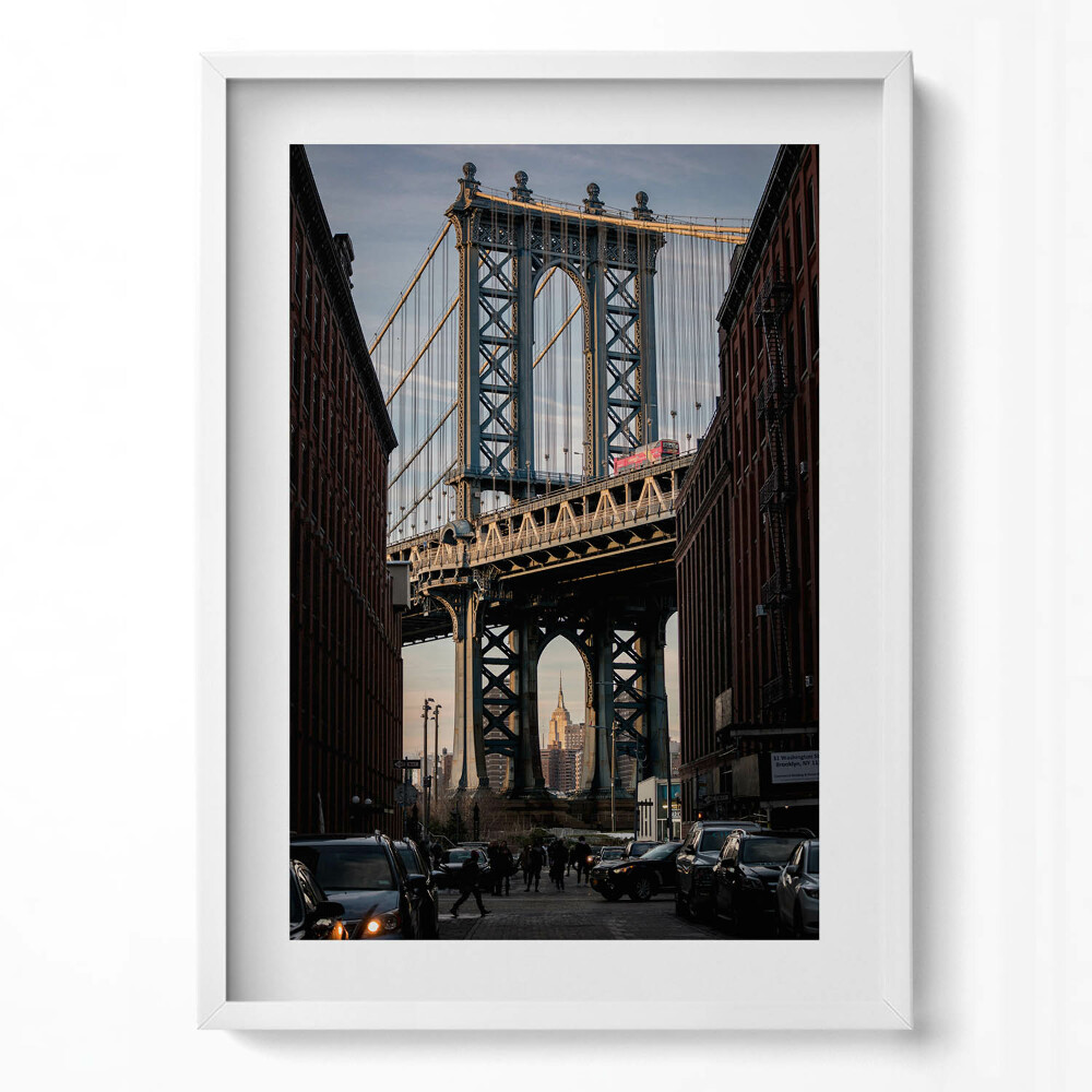 Tablou living cu rama modern Podul și clădirile de arhitectură