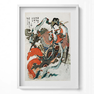 Tablou living cu rama modern Ilustrație japoneză